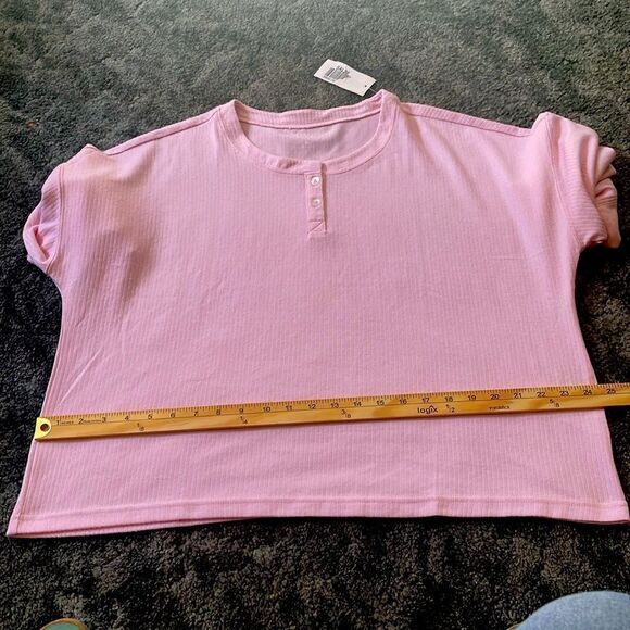 Jenni intimates, ribbed Henley, parfait pink size XL - Picture 4 of 7
